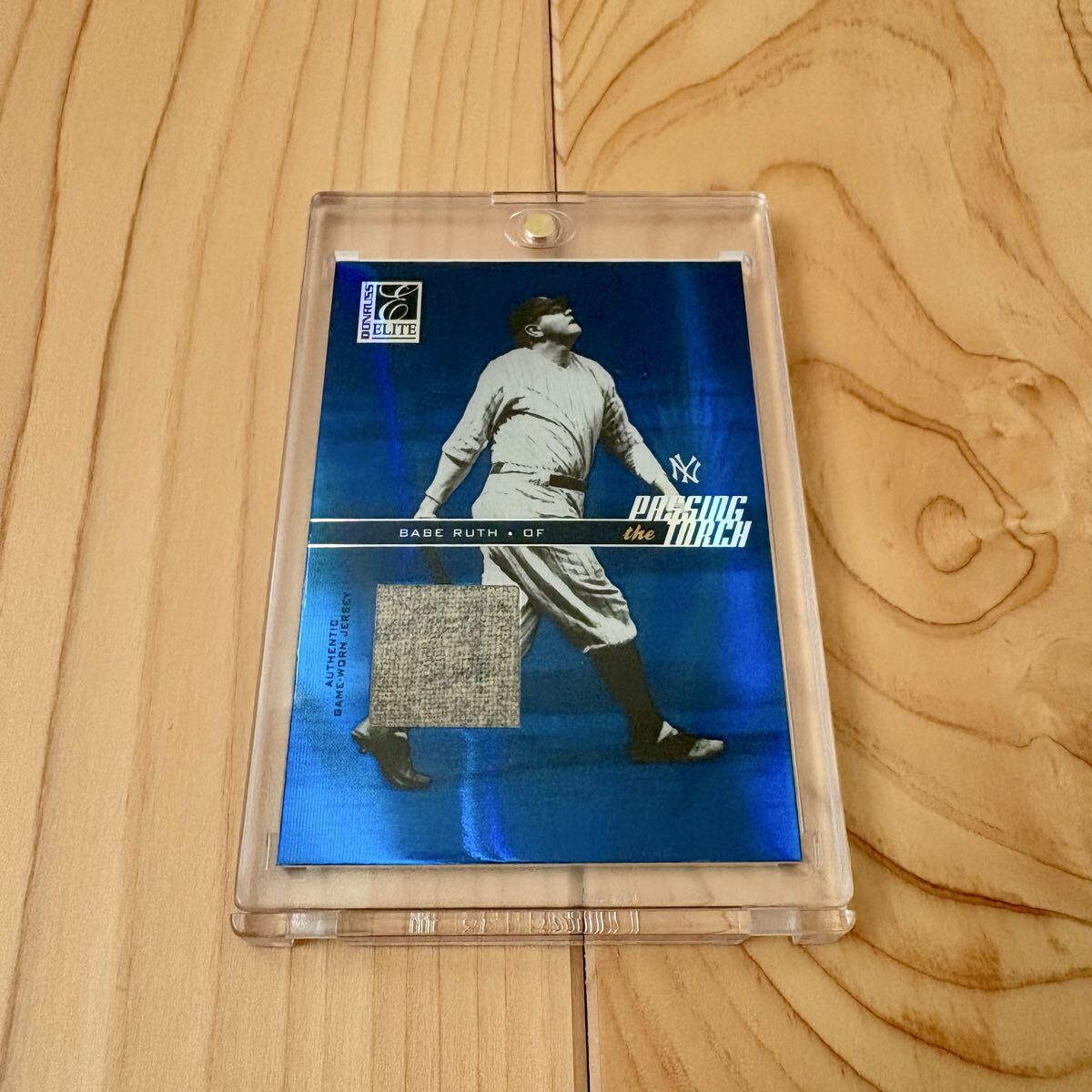 Babe Ruth / Roger Maris dual jersey 2004 donruss elite passing the torch