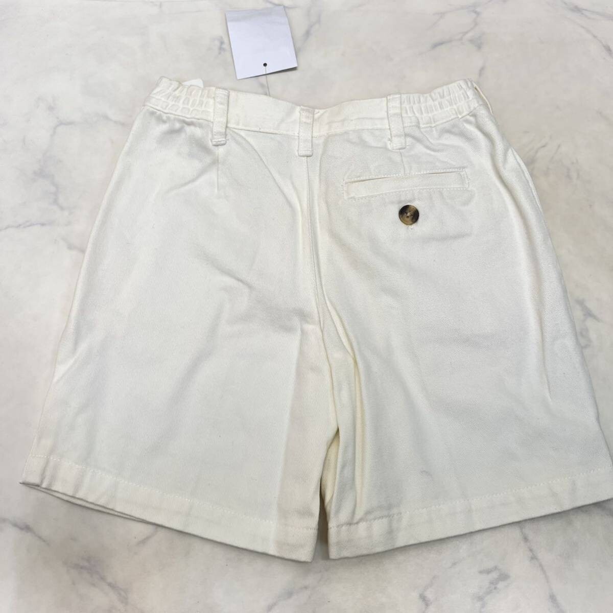 新品 タグ付き TALBOTS タルボット ハーフパンツ アイボリー 綿100% サイズ3 ベビー 子供服 ショートパンツ_画像4