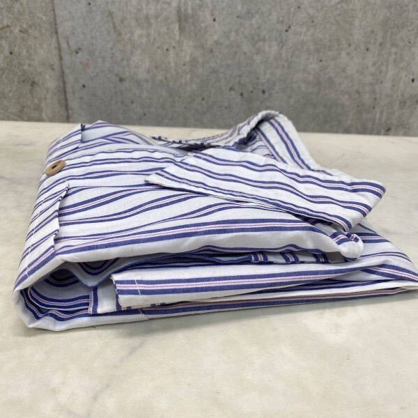 美品 クリーニング済み putiton 長袖 ストライプシャツ 綿100% コットン サイズXL 約110~ キッズ プットイットオン)_画像6