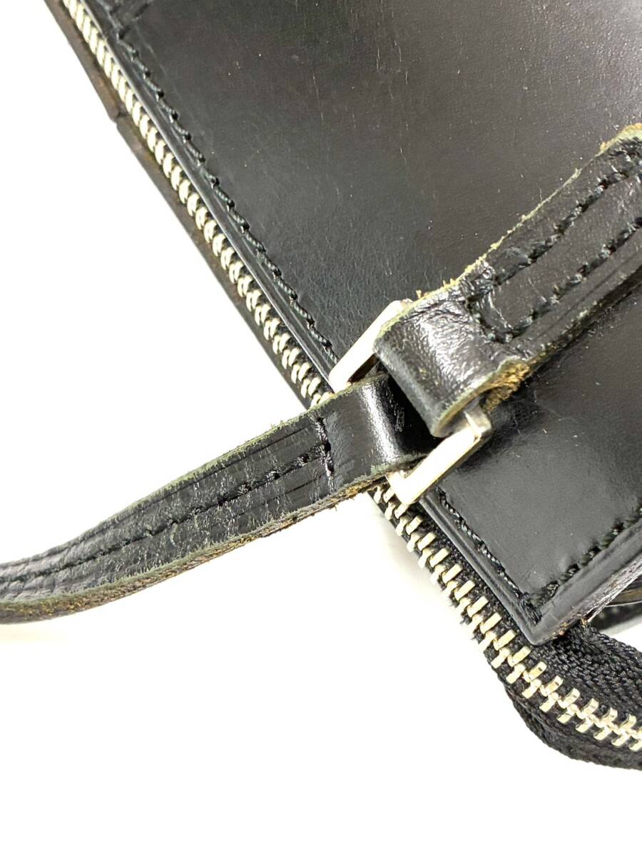  Courreges сумка на плечо брендовая сумка мода женский сумка 8-063 портфель коллекция чёрная кожа 1 иен лот M