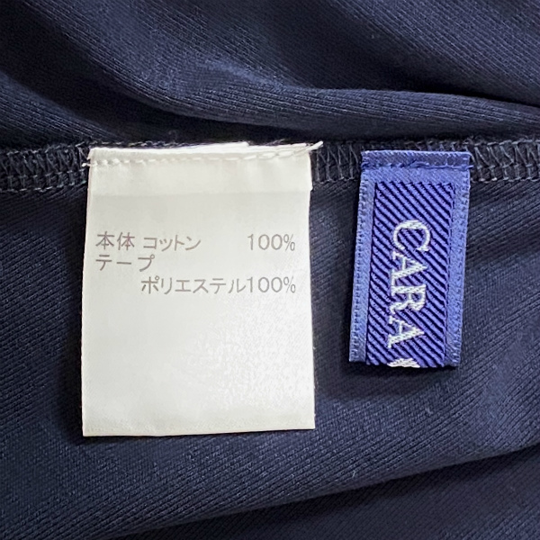 #anc キャラオクルス CARAOCRUZ レリアン Leilian ベスト ジレ 9 紺 シンプル フード付き 美品 レディース [894108]_画像6