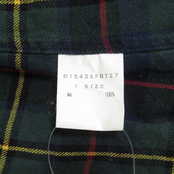 #anc Frapbois половина FRAPBOIS half рубашка блуза фланель рубашка 1 зеленый красный желтый проверка нашивка .. . женский [948966]