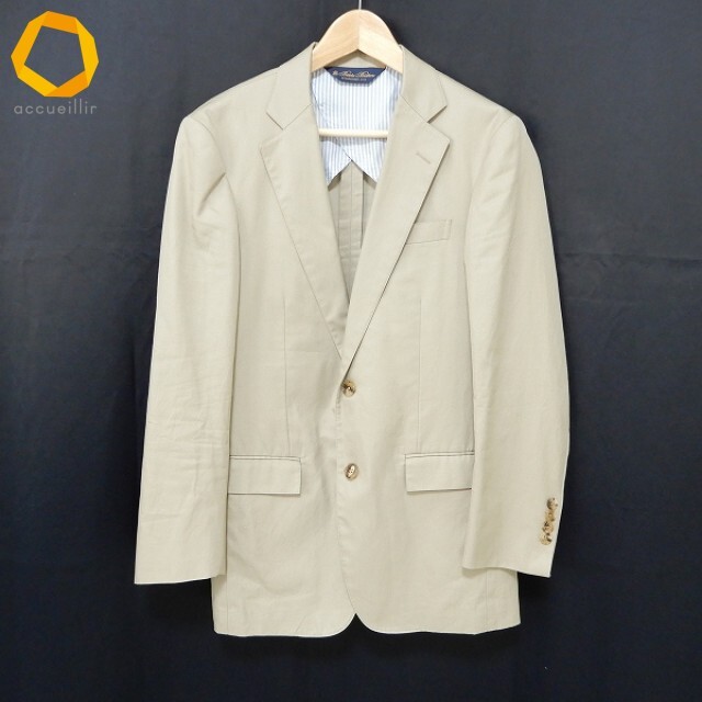 #anc Brooks Brothers BrooksBrothers REGENT FIT одиночный жакет 36SHT бежевый S2B уровень возврат . необшитый на спине мужской [945413]