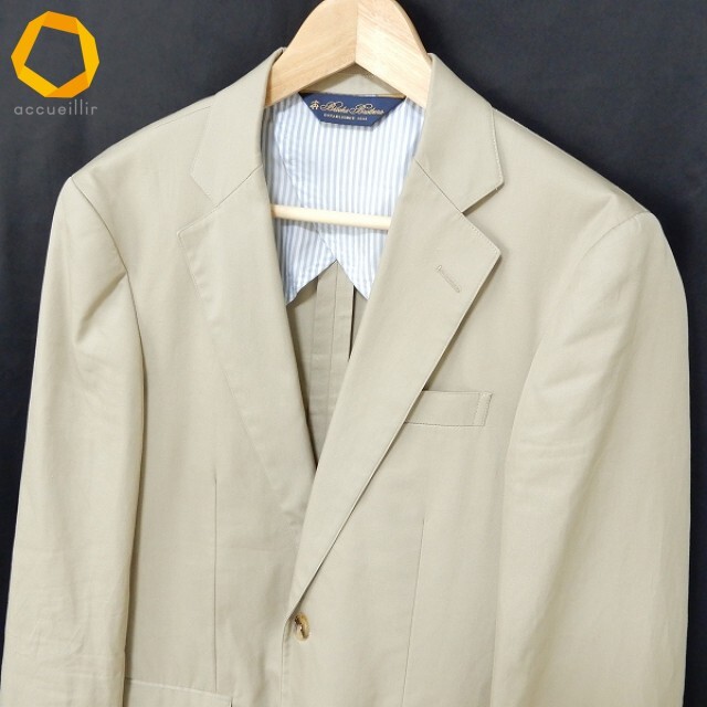 #anc Brooks Brothers BrooksBrothers REGENT FIT одиночный жакет 36SHT бежевый S2B уровень возврат . необшитый на спине мужской [945413]
