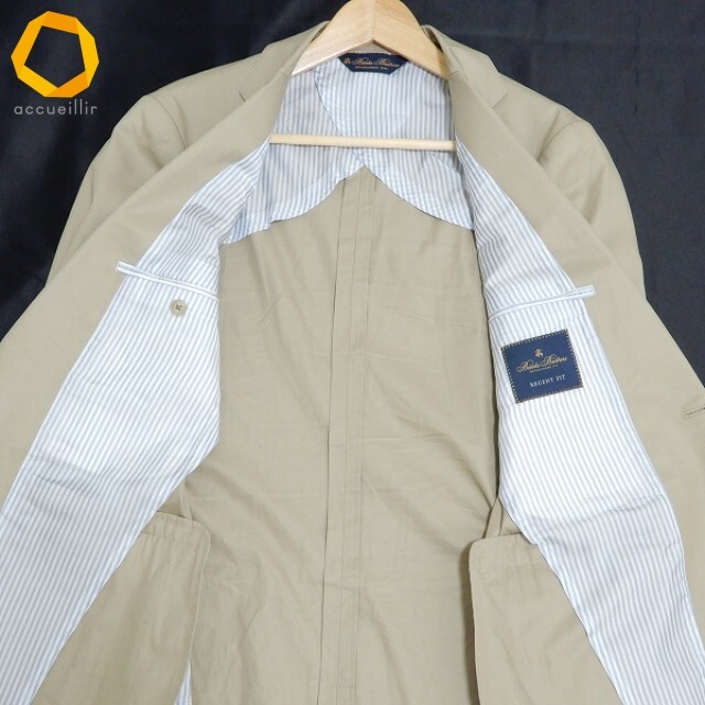 #anc Brooks Brothers BrooksBrothers REGENT FIT одиночный жакет 36SHT бежевый S2B уровень возврат . необшитый на спине мужской [945413]
