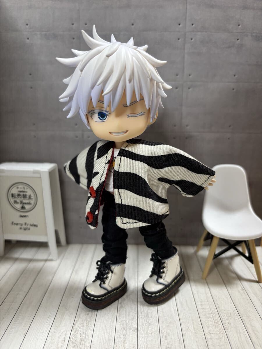 オビツ11赤 ゼブラ柄推しカラーカーデ_画像3