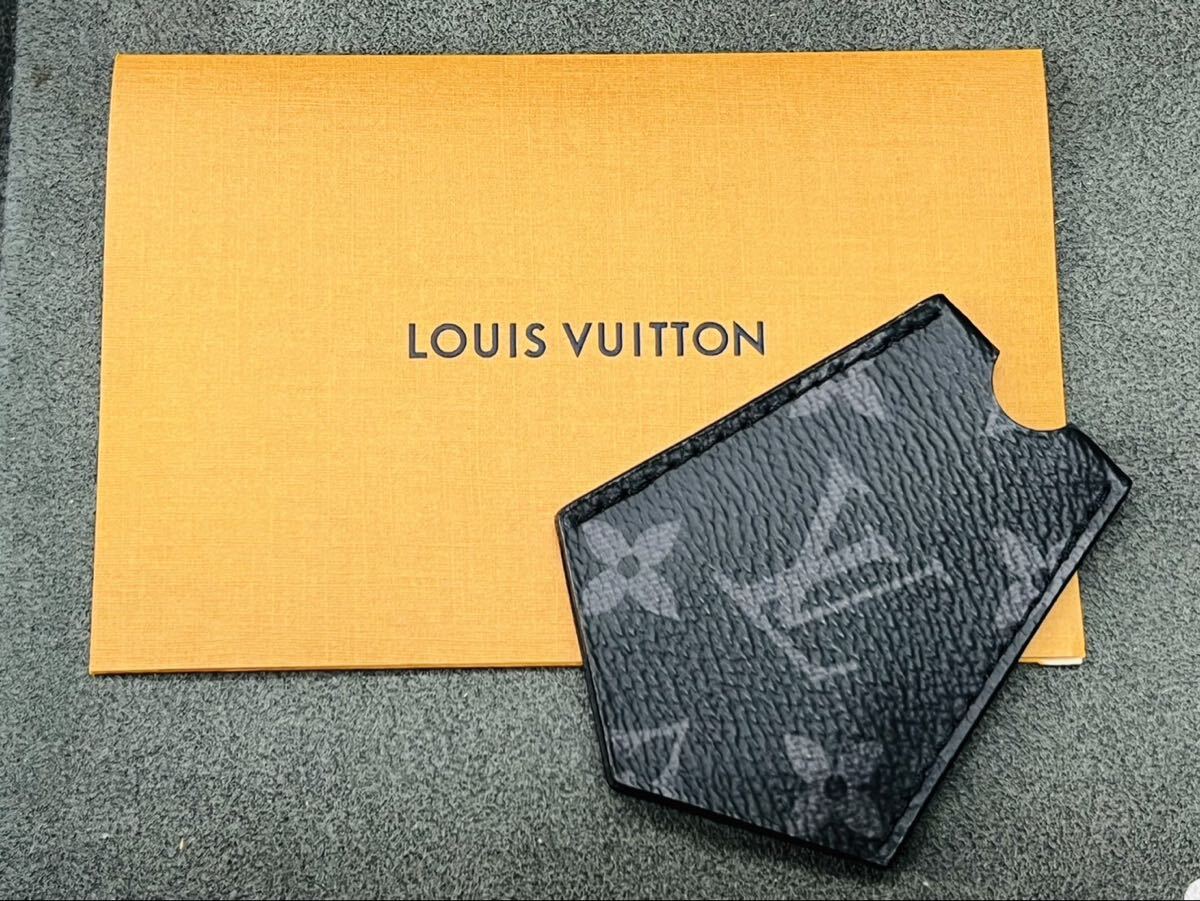 LOUIS VUITTON ルイ ヴィトン ホライゾンケーブルケース キーホルダーケース ブラック モノグラム・エクリプス_画像3