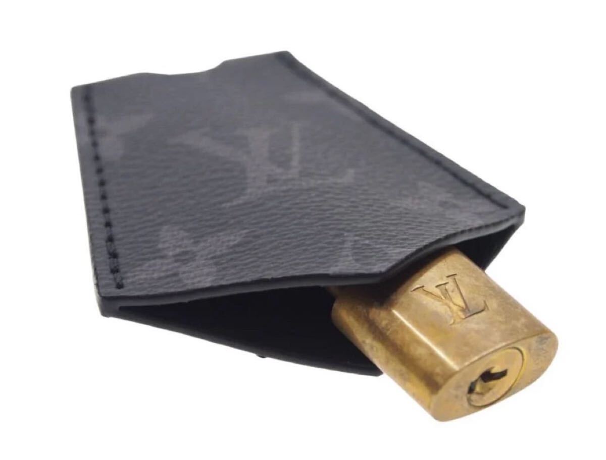 LOUIS VUITTON ルイ ヴィトン ホライゾンケーブルケース キーホルダーケース ブラック モノグラム・エクリプス_画像2