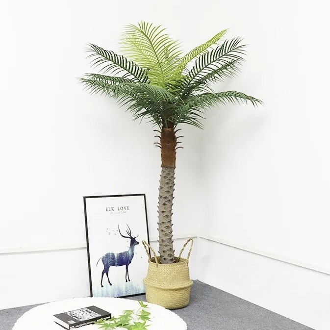 ☆全長160cm☆ フェイクグリーン 造花 ヤシの木 パームツリー フェニックス 屋外&屋内 観葉植物 南国 リゾート 1.5m~1.6m_画像1