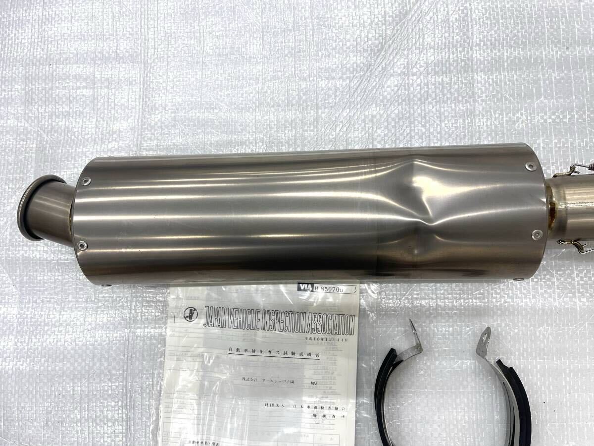 XJR1300FI(RP17J) RC甲子園 HITMAN チタンスリップオンマフラー 絶版希少！_画像4