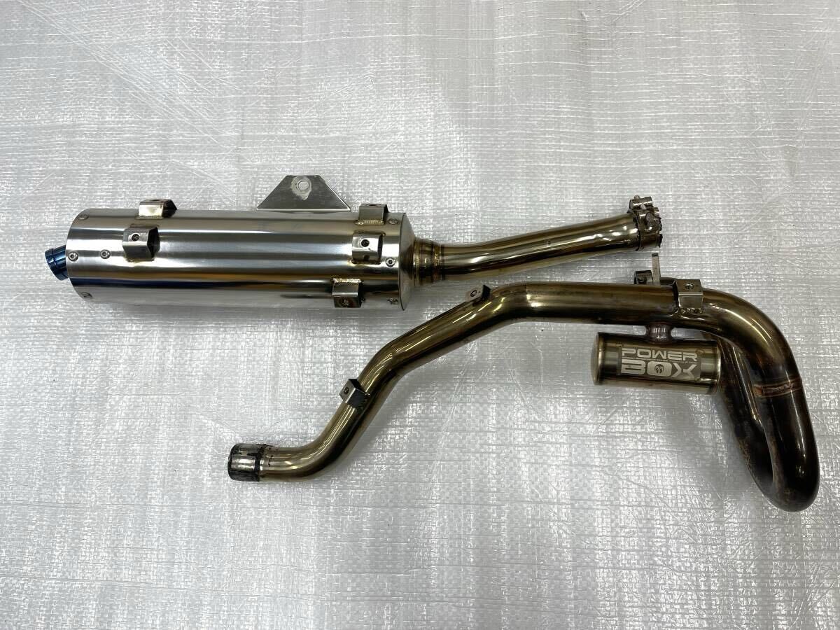 セロ-250FI(’08~'17JBK-DG17J) BEAMS パワートレックマフラー/SP忠男 POWER BOXエキゾーストパイプ フルエキセット !_画像1