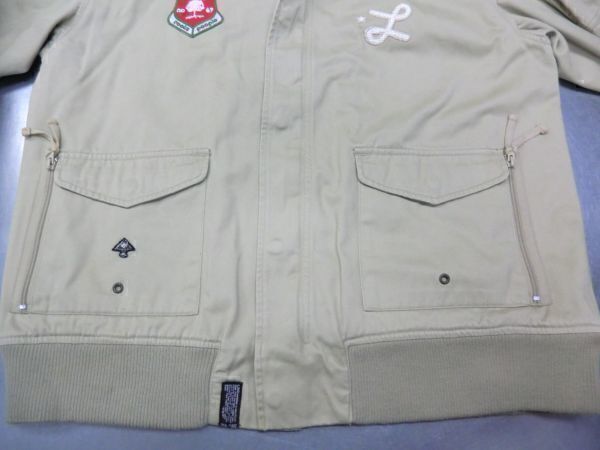 N12 良品 LRG エルアールジー ジャケット/フルジップジャケット/ミリタリー 2X 大きいサイズ ヒップホップ ブルゾン ジャンパー_画像7