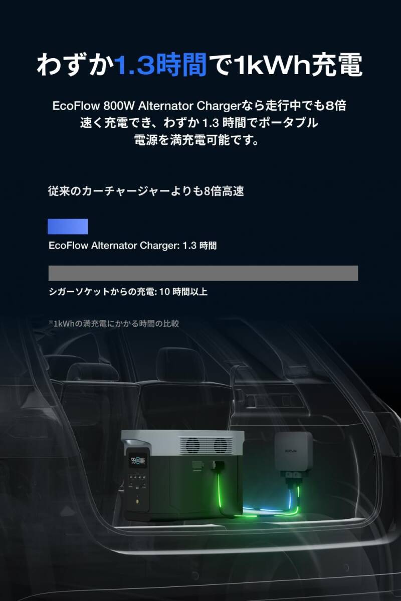 EcoFlow Alternator Charger 800W eko поток генератор переменного тока charger 800W кемпер . спальное место в транспортном средстве . пожалуйста.