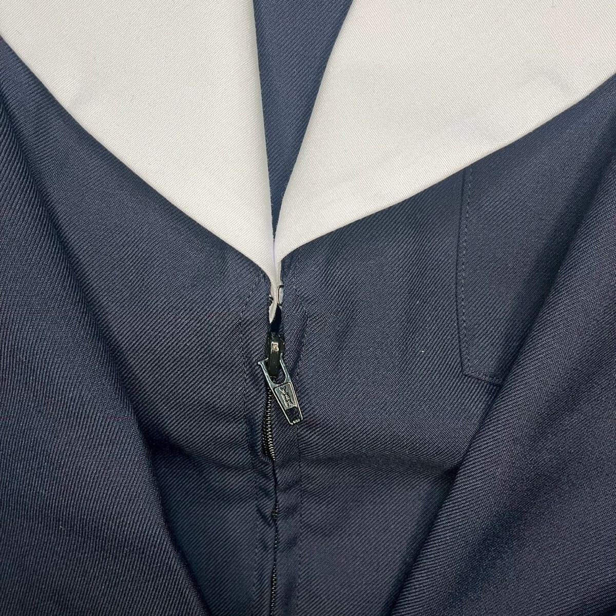 K393【新品・未使用品】NIKKE FUJIKO セーラー服 155A 長袖 前割型 濃紺×白襟 女子制服 学生服 中学 高校 JK 箱あり コスプレ 替え襟付き_画像5