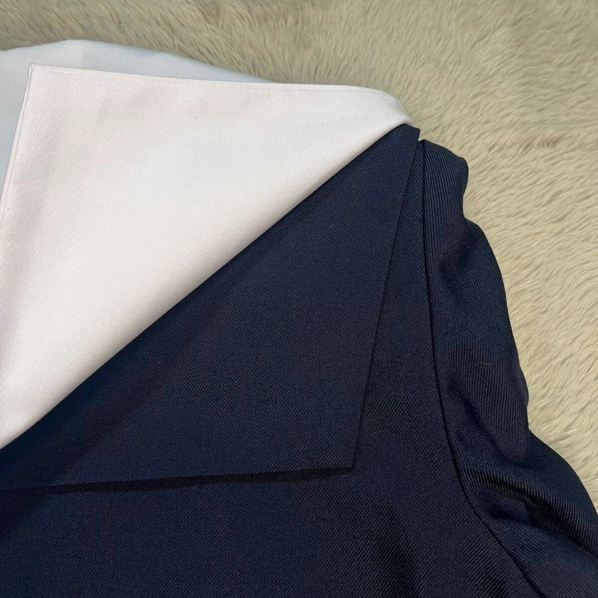 K393【新品・未使用品】NIKKE FUJIKO セーラー服 155A 長袖 前割型 濃紺×白襟 女子制服 学生服 中学 高校 JK 箱あり コスプレ 替え襟付き_画像9