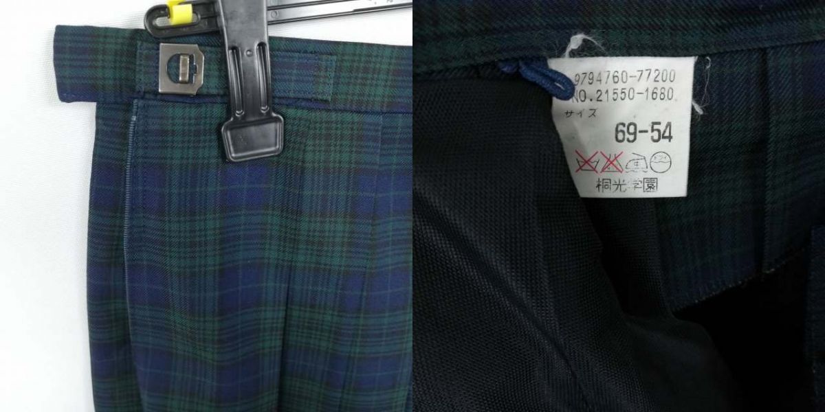 1 иен блейзер лучший проверка юбка лента верх и низ 5 позиций комплект указание 165 зима предмет женщина школьная форма Kanagawa . оптика . средний . средняя школа темно-синий б/у разряд C EY6557