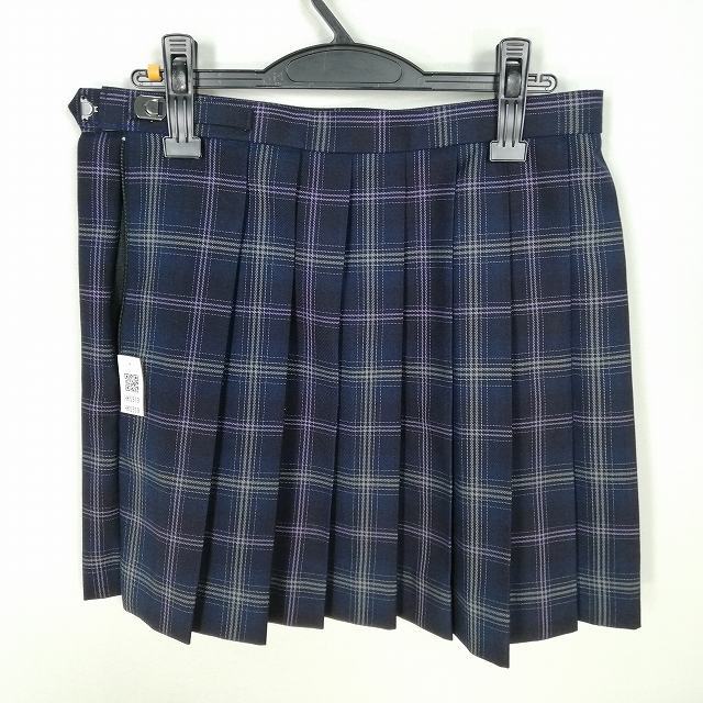 1 иен школьная юбка большой размер зима предмет w80- длина 44 проверка средний . средняя школа мини длина плиссировать школьная форма форма женщина б/у HK5319