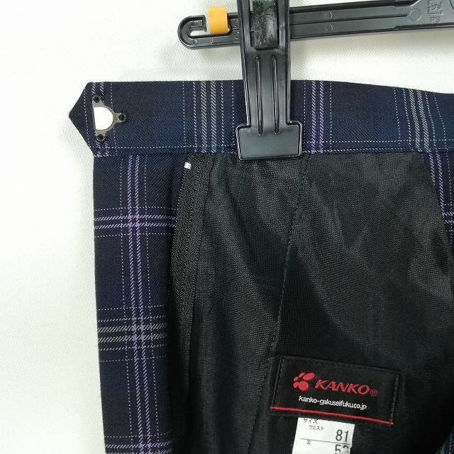 1 иен школьная юбка большой размер зима предмет w80- длина 44 проверка средний . средняя школа мини длина плиссировать школьная форма форма женщина б/у HK5319