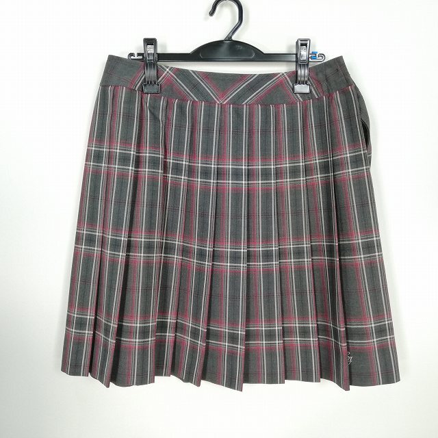 1 иен школьная юбка большой размер лето предмет w78- длина 53 проверка средний . средняя школа плиссировать школьная форма форма женщина б/у HK5369
