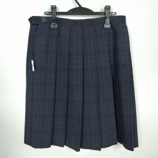 1 иен школьная юбка большой размер лето предмет w78- длина 60 проверка средний . средняя школа плиссировать школьная форма форма женщина б/у HK5375