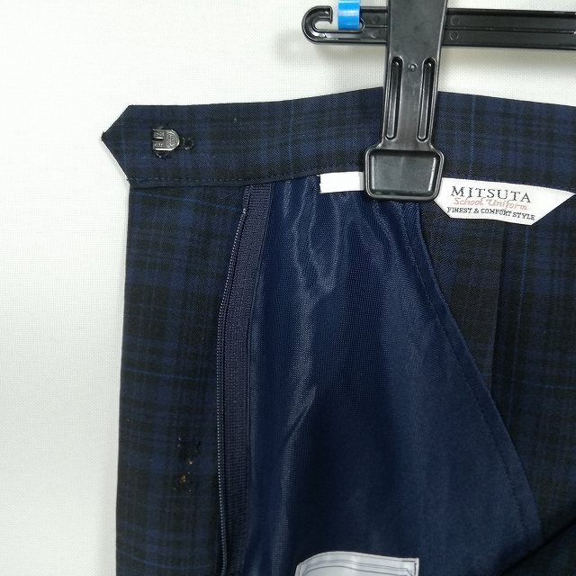 1 иен школьная юбка большой размер лето предмет w78- длина 60 проверка средний . средняя школа плиссировать школьная форма форма женщина б/у HK5375