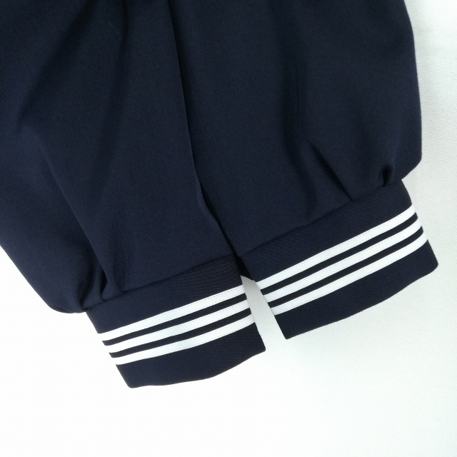 1 иен матроска юбка шарф верх и низ 3 позиций комплект большой размер зима предмет белый 3шт.@ линия женщина школьная форма средний . средняя школа темно-синий форма б/у разряд C EY6543