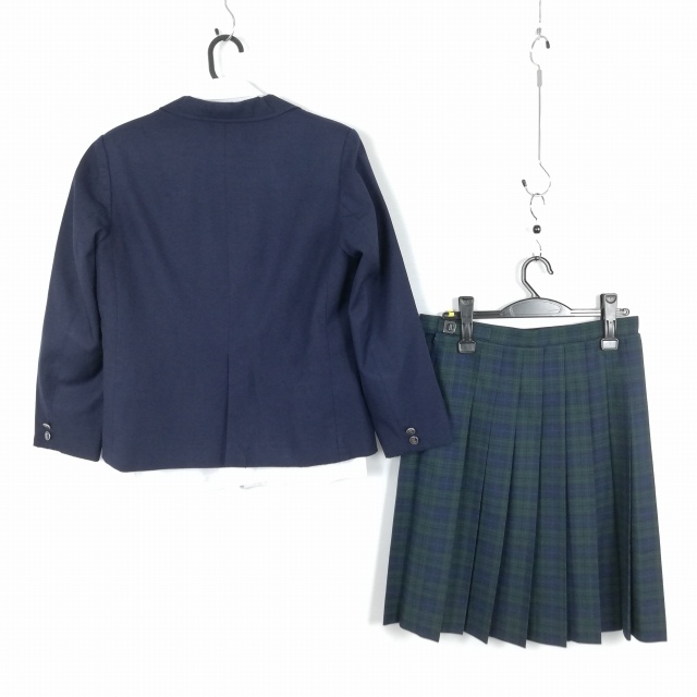 1 иен блейзер лучший проверка юбка лента верх и низ 5 позиций комплект указание 165 зима предмет женщина школьная форма Kanagawa . оптика . средний . средняя школа темно-синий б/у разряд C EY6557