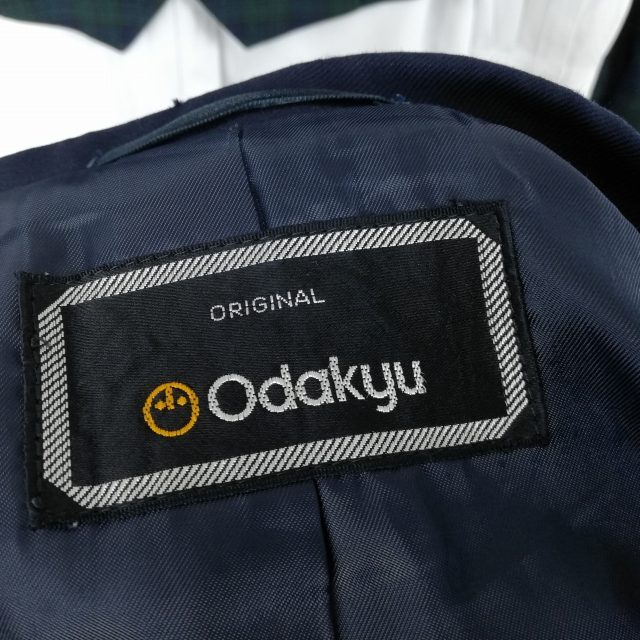 1 иен блейзер лучший проверка юбка лента верх и низ 5 позиций комплект указание 165 зима предмет женщина школьная форма Kanagawa . оптика . средний . средняя школа темно-синий б/у разряд C EY6557