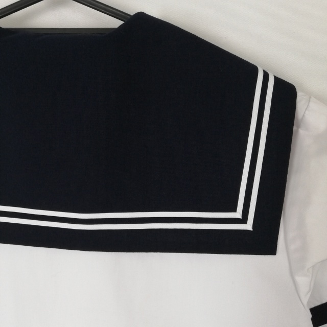 1 иен матроска юбка шарф верх и низ 3 позиций комплект 170B большой размер лето предмет белый 2 шт линия женщина школьная форма средний . средняя школа белый форма б/у разряд C EY6570