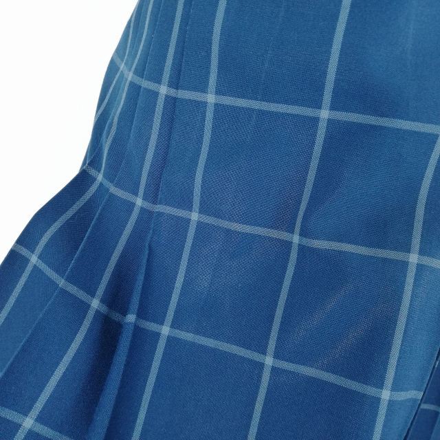 1 иен матроска проверка юбка шнур Thai верх и низ 3 позиций комплект указание M большой размер лето предмет женщина школьная форма Okayama белый . средняя школа белый форма б/у разряд C EY6579