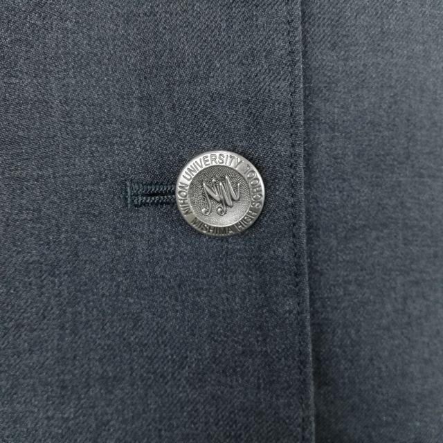 1 иен блейзер проверка юбка лента верх и низ 4 позиций комплект указание 165A Fuji яхта зима предмет женщина Shizuoka Япония университет Mishima средняя школа серый б/у разряд C EY6585