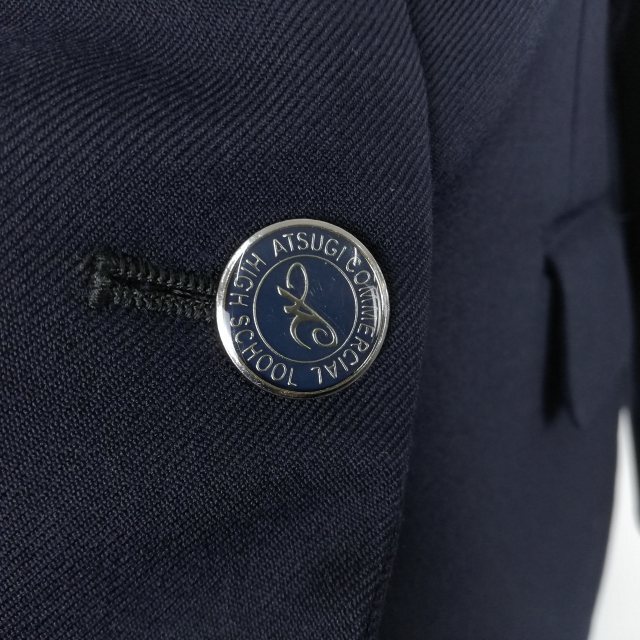 1 иен блейзер проверка юбка лента верх и низ 4 позиций комплект большой размер can ko- зима предмет женщина Kanagawa Atsugi quotient индустрия средняя школа темно-синий б/у разряд B EY6587