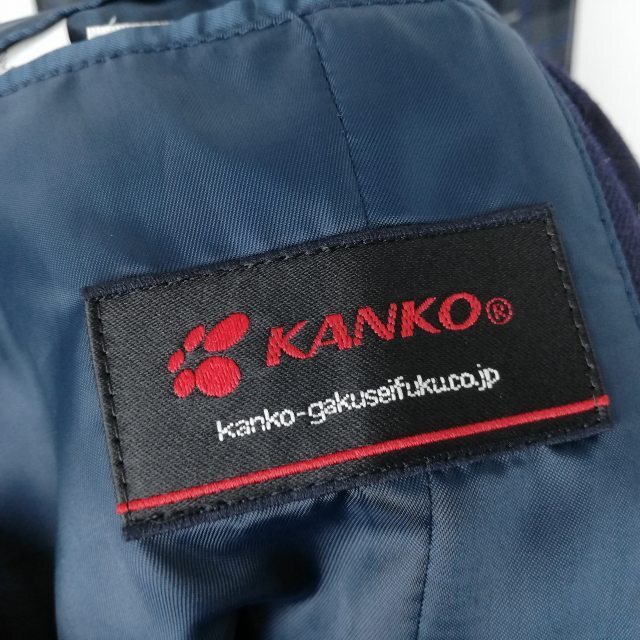 1 иен блейзер проверка юбка лента верх и низ 4 позиций комплект большой размер can ko- зима предмет женщина Kanagawa Atsugi quotient индустрия средняя школа темно-синий б/у разряд B EY6587