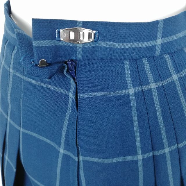 1 иен матроска проверка юбка шнур Thai верх и низ 3 позиций комплект указание L большой размер очень большой промежуточный одежда женщина Okayama белый . средняя школа белый б/у разряд C EY6580