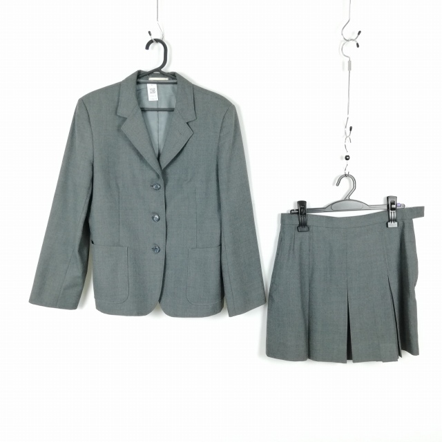 1 иен блейзер мини-юбка верх и низ 2 позиций комплект большой размер зима предмет женщина школьная форма средний . средняя школа серый форма б/у разряд B EY6634