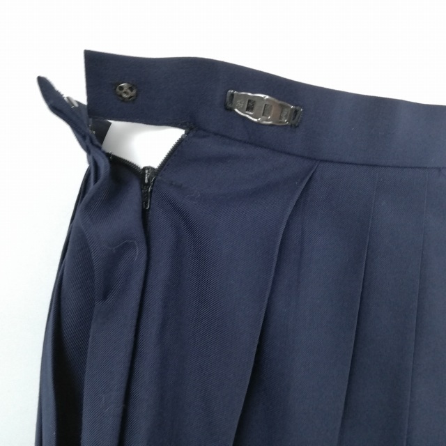 1 иен матроска юбка шарф верх и низ 3 позиций комплект лето предмет белый 3шт.@ линия женщина школьная форма Kanagawa Yokohama Hayabusa человек средняя школа белый форма б/у разряд C EY6674