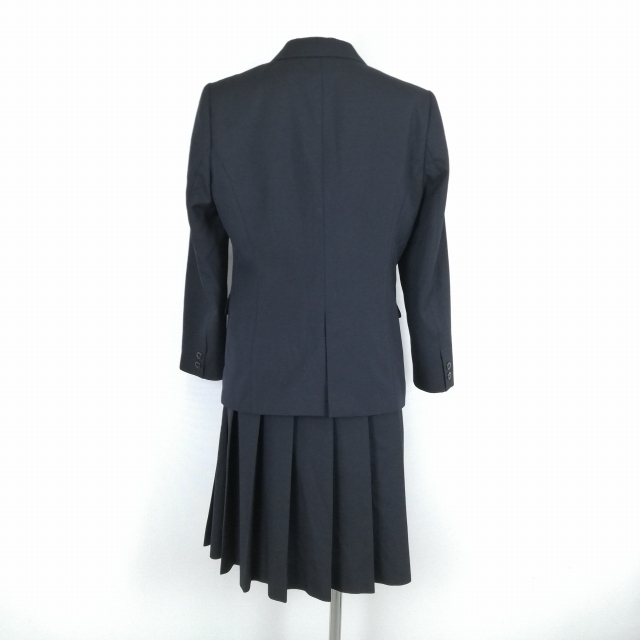 1 иен блейзер юбка шнур Thai верх и низ 4 позиций комплект указание 165A Fuji яхта зима предмет женщина школьная форма Kanagawa высота . средняя школа темно-синий форма б/у разряд B EY6683