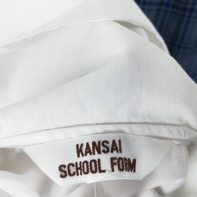 1 иен матроска мини-юбка лента верх и низ 3 позиций комплект L большой размер лето предмет женщина школьная форма Okayama белый . средняя школа белый форма б/у разряд C EY6607