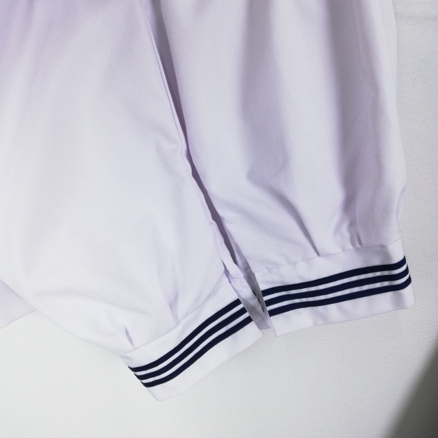 1 иен матроска юбка шарф верх и низ 3 позиций комплект 185A большой размер очень большой стрекоза промежуточный одежда синий 3шт.@ линия женщина средний . средняя школа белый б/у разряд C EY6922