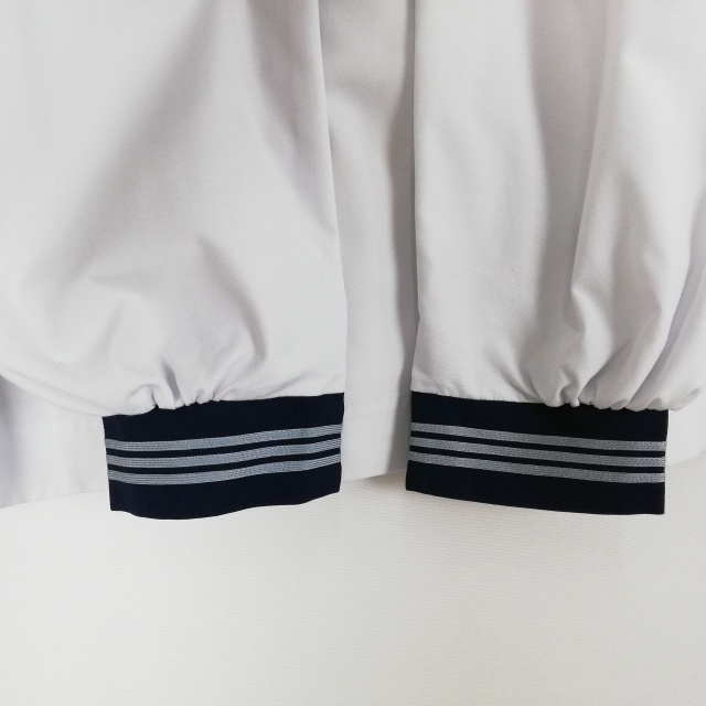 1 иен матроска юбка шарф верх и низ 3 позиций комплект большой размер очень большой промежуточный одежда серый 3шт.@ линия женщина Kochi холм . средняя школа белый б/у разряд C EY6870