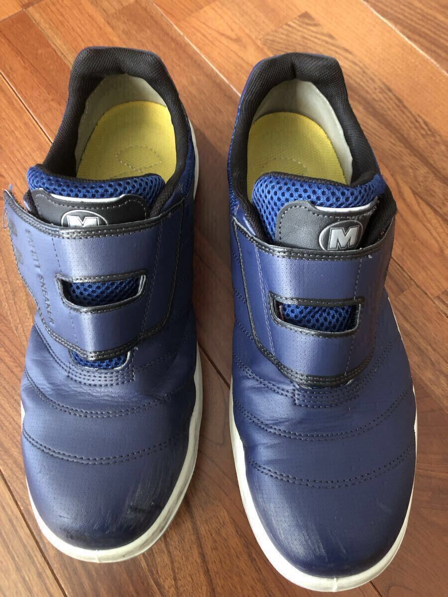 ミドリ安全　静電安全靴　G3595 ネイビー　28cm 中古_画像1