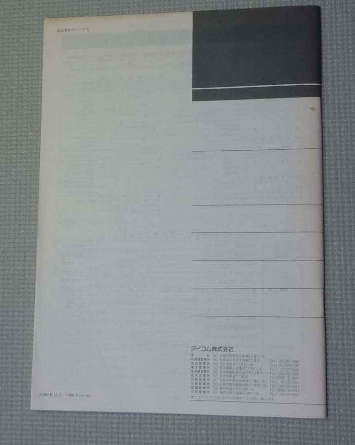 IC0M IC-575 取扱説明書_画像4