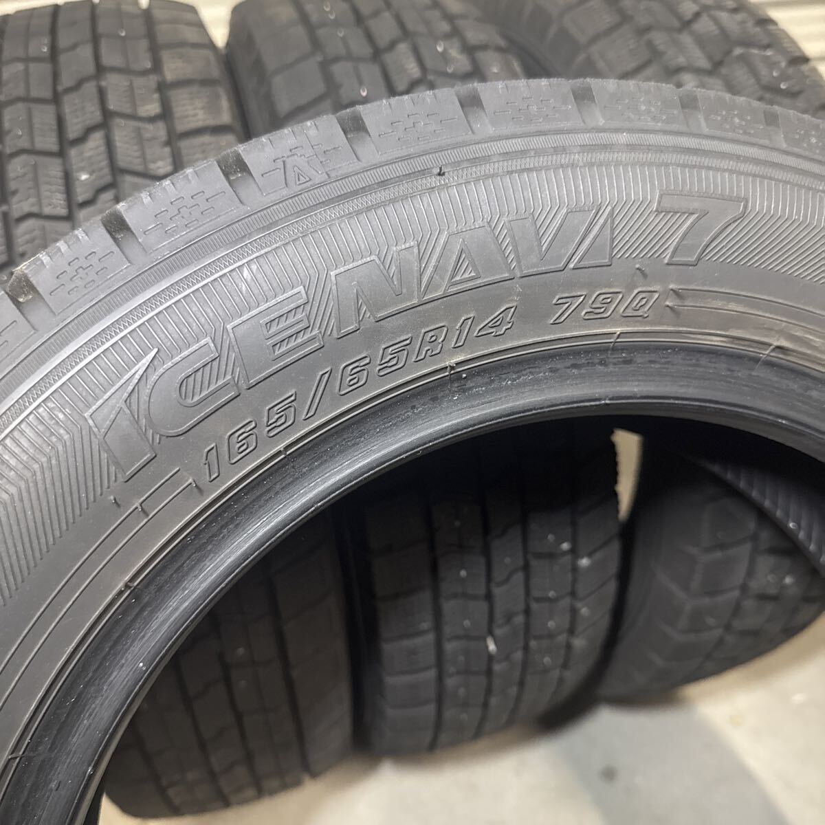 1円スタート！ハスラー タンク ルーミー！バリ山！165/65R14 グッドイヤー アイスナビ7 4本 2022年製造 GOODYEAR スタッドレス_画像6
