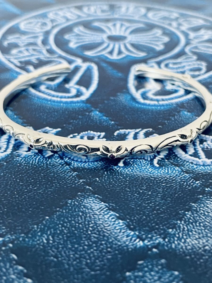 Chrome Hearts SBTバンドバングル スターリングシルバー925 パヴェ_画像1