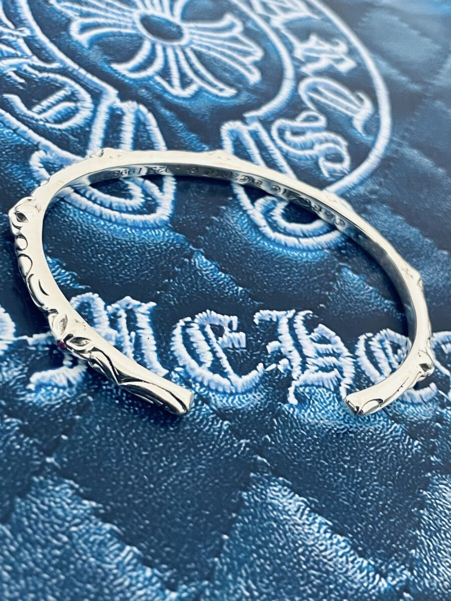 Chrome Hearts SBTバンドバングル スターリングシルバー925 パヴェ_画像4