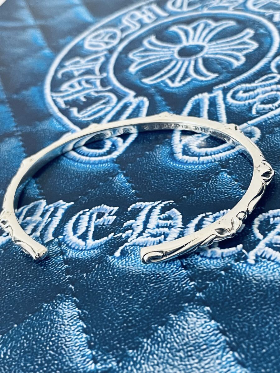 Chrome Hearts SBTバンドバングル スターリングシルバー925 パヴェ_画像5