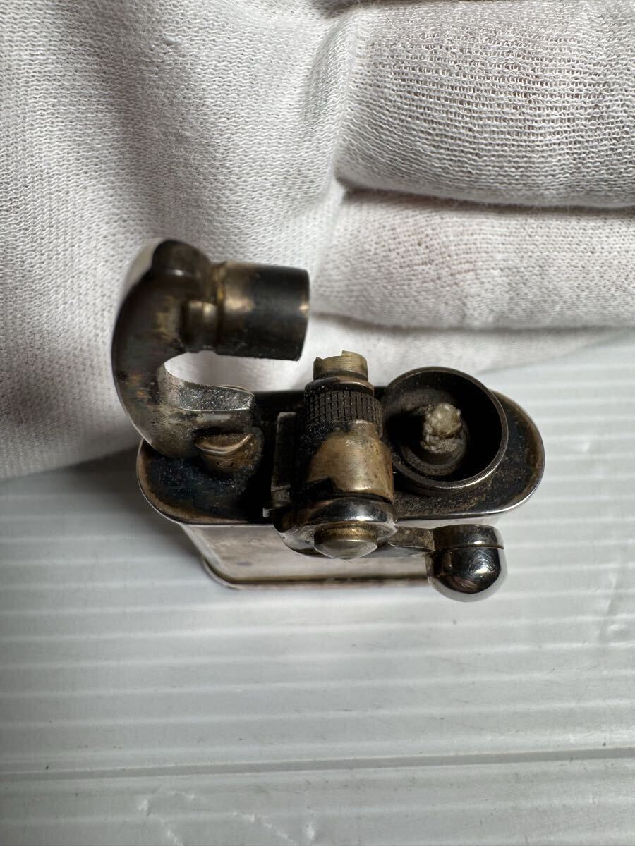 Colibri コリブリ オイルライター ニッケル　ライター　シルバー　当時物　火花 引き取り可能_画像3