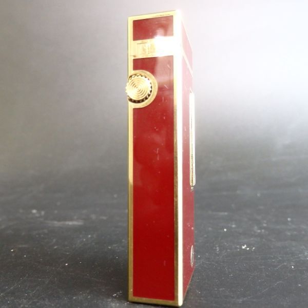 １円スタート 激レア Dunhill ダンヒル ラッカー ｄロゴ ガスライター レッド ゴールド 箱付き 11-5 41869_画像4