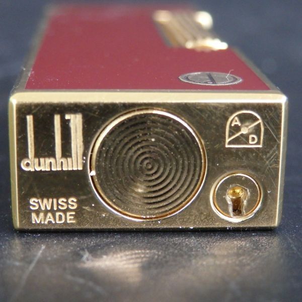 １円スタート 激レア Dunhill ダンヒル ラッカー ｄロゴ ガスライター レッド ゴールド 箱付き 11-5 41869_画像6