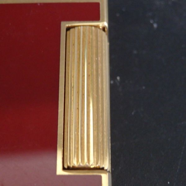 １円スタート 激レア Dunhill ダンヒル ラッカー ｄロゴ ガスライター レッド ゴールド 箱付き 11-5 41869_画像10